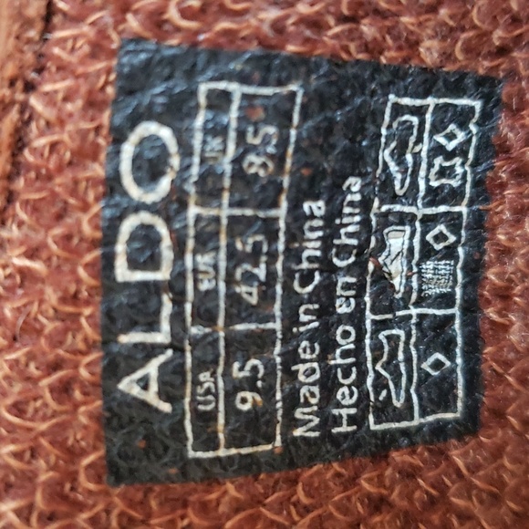 Aldo Mens Nerrawia Casual Shoes Brown Cognac Lace Up Round Toe 9.5 EUR 42.5 - Picture 16 of 16